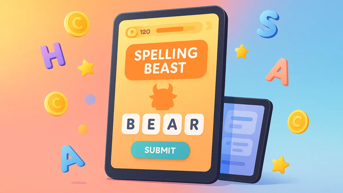 Spelling Beast — Kids Learning Logo